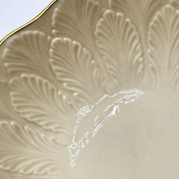 Lenox Greenfield Collection Bon Bon Bowl Gold Trim 4.5" Cream Discontinued - Picture 6 of 6